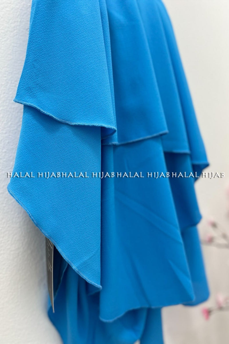Aqua Blue Instant Hijab