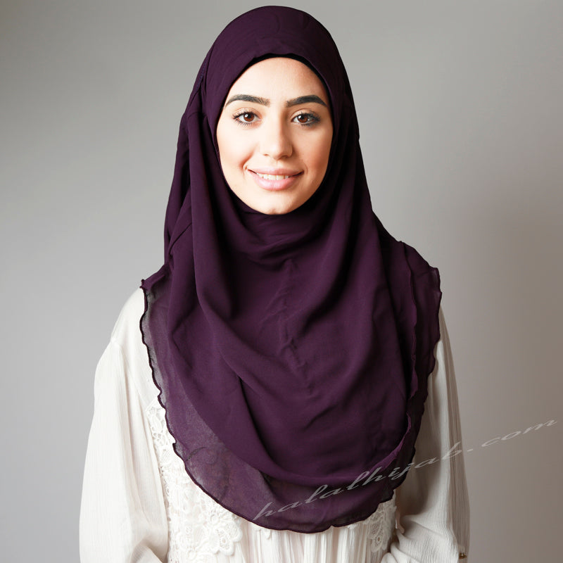 Purple Hijab online ,Hijab style, Hijab fashion, How to wear HijabHaute,Hijab Women,  Halal Hijab House,Buy Hijab online
