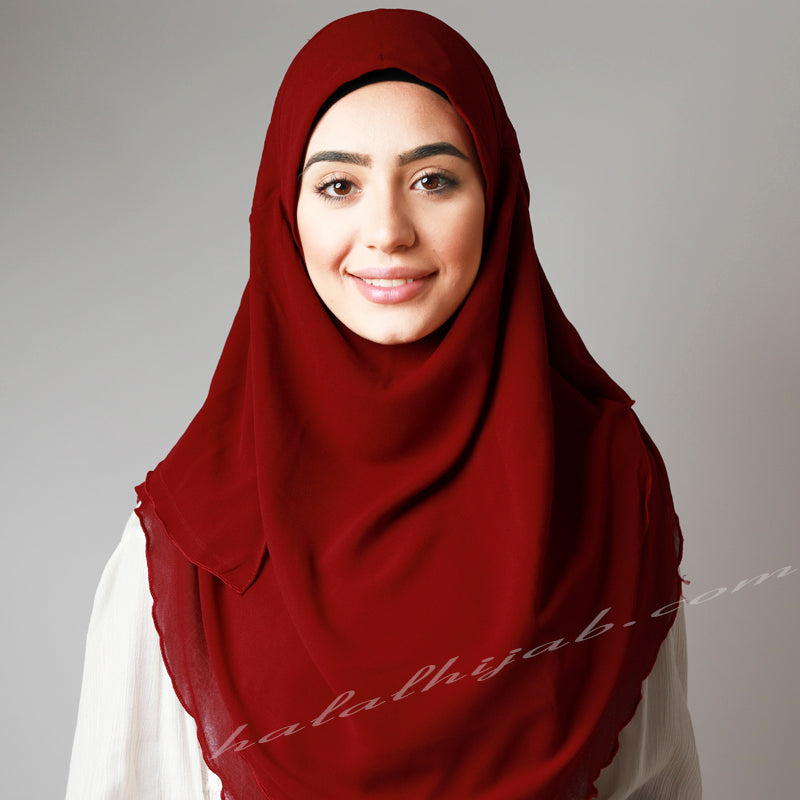 Georgette Plain Instant Hijabs