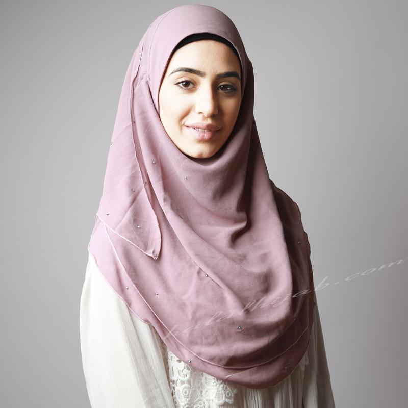 Chiffon Crystallised Instant Hijabs