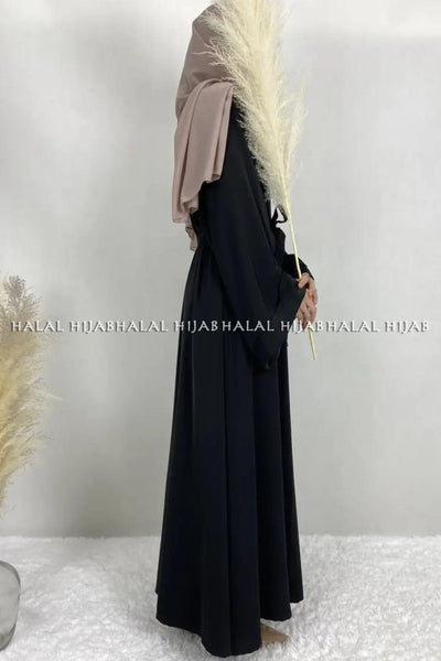 Plain Black Kaftan Style Abaya