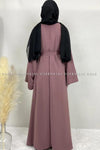 Plain Purple Kaftan Style Abaya