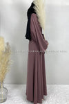 Plain Purple Kaftan Style Abaya