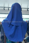 Royal Blue Chiffon Instant Hijab