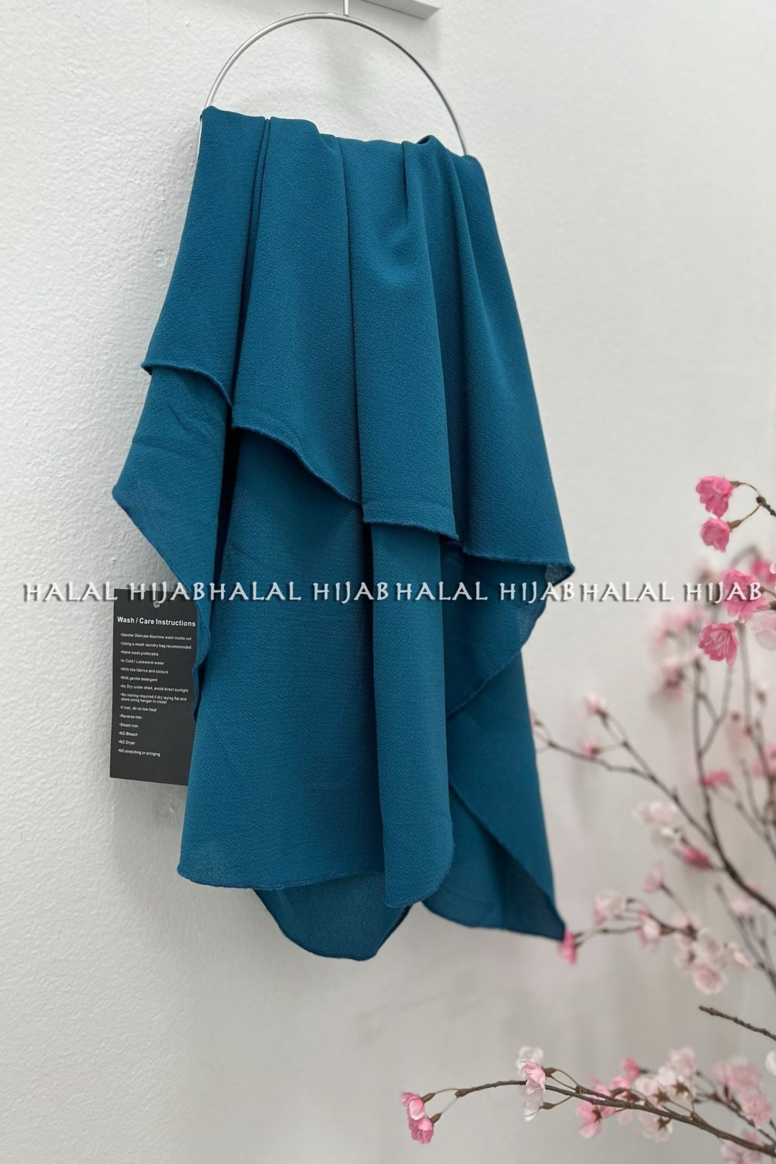 Teal Blue Instant Hijab