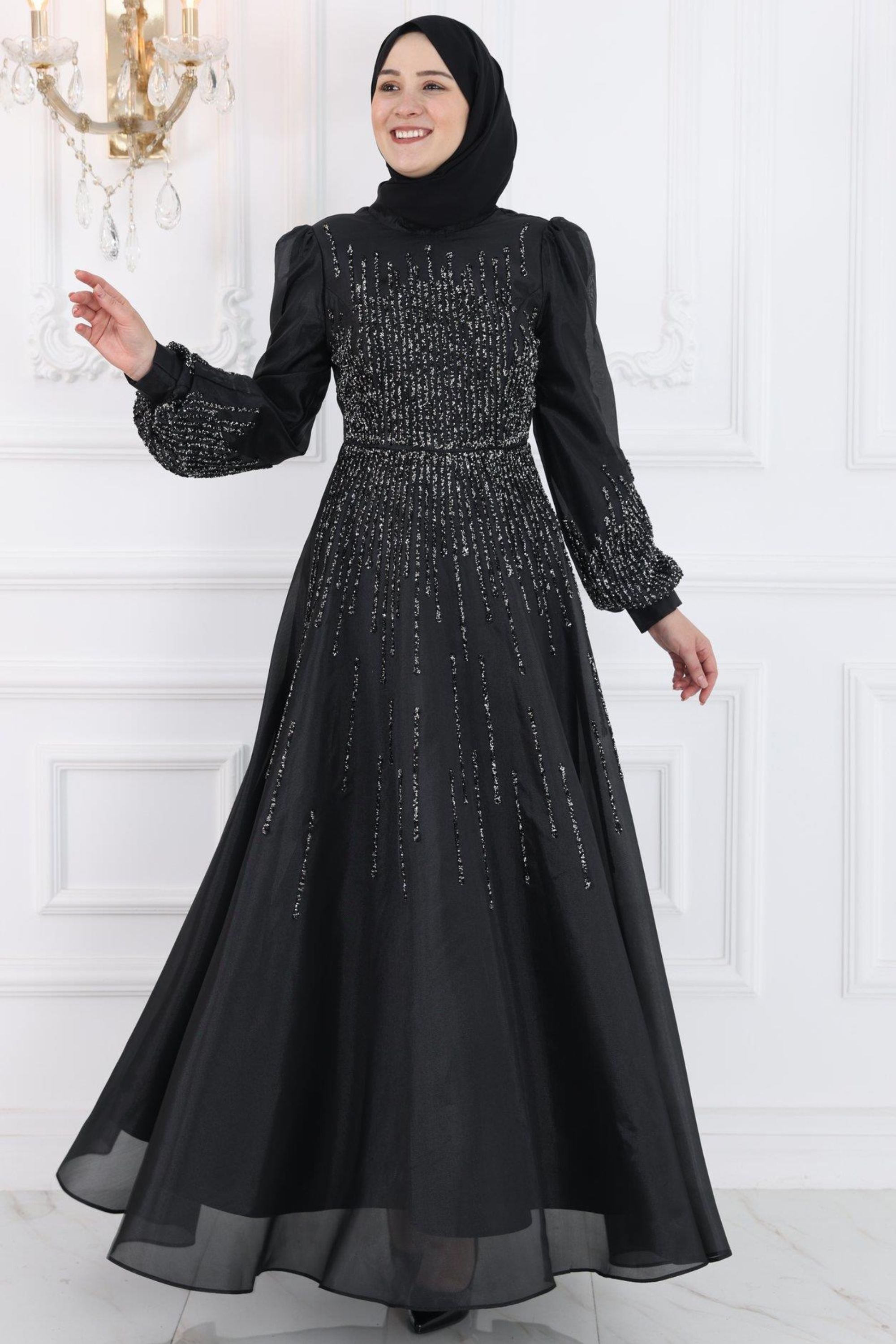 Black Evening Party Dress