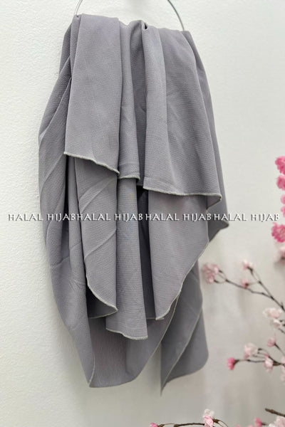 Grey Instant Hijab