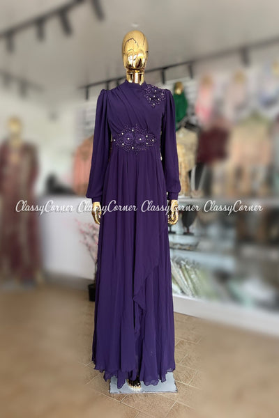 Purple Evening Party Dress