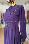 Purple Evening Party Dress