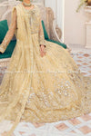 Yellow Gold Pakistani Formal Wear Gown