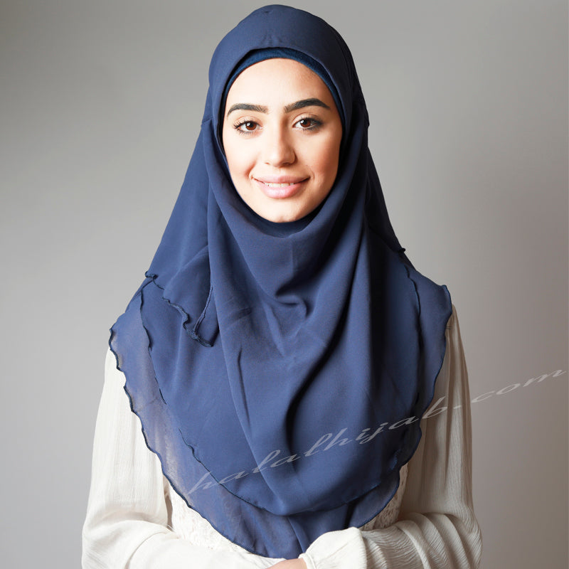 Hijab Women, Hijab House, Hijab style, Hijab fashion, Blue chiffon Georgette,How to wear Hijab? Hijab Australia,Printed Hijab, Haute, Halal Hijab 