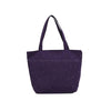 Purple Silver Beads Design Purple Zipper Beach Bag