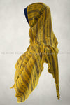 Fine Floral Stripes Yellow Comfy Instant Hijab