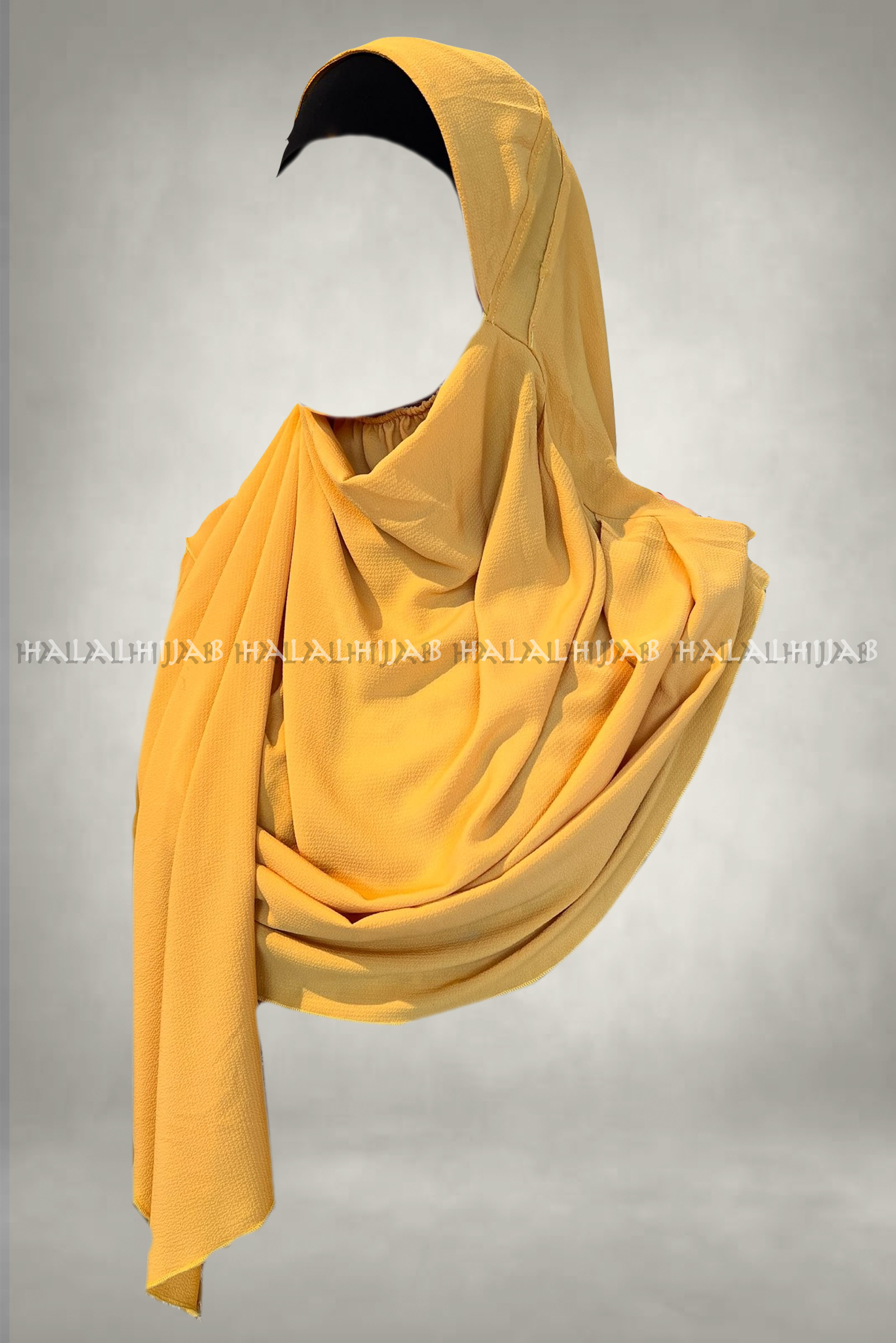 Marigold Yellow Chiffon Instant Hijab