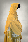 Marigold Yellow Chiffon Instant Hijab