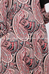 Multicolour Mandala Abstract Print Modest Long Dress - detailed view