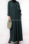 Olive Green Modest Long Dress