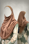 Sandalwood Dot Appliqués Georgette Instant Hijab