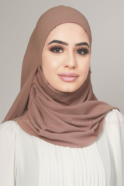 brown beige hijab