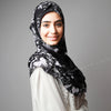 Black Ivory printed instant hijab online,Style, Online, wear, HIjab Australia, HIjab Women, Hijab House, Hijab style, Hijab fashion, How to wear Hijab?