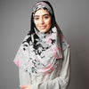 Hijab Women, Hijab House, Hijab style, Hijab fashion, How to wear Hijab? Hijab Australia,Printed Hijab, Haute,Black white floral print Hijab