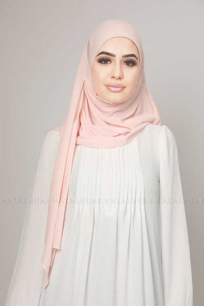 Light Coral Peach Instant Stylish Hijab