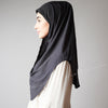 Washed Black Dark Ash Grey Sequinned Party Hijab