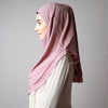 light pink Chiffon crystal Hijab, Hijab online, Hijab Women, Hijab House, Hijab style, Hijab fashion, How to wear Hijab