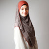 Latte Light Coffee Orange Contrast Awning Instant Hijab