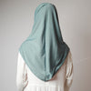 Dusty Ocean Pale Blue Stretchy Instant Hijab