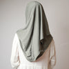 Light Dusty Matte Olive Green Instant Pinless Capless Hijab