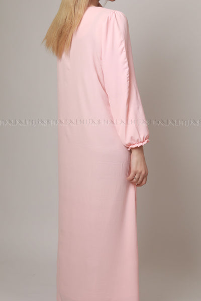 Blush Baby Pink Long Sleeve Dress