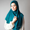 Teal Blue Sequinned Slip-on Party Hijab